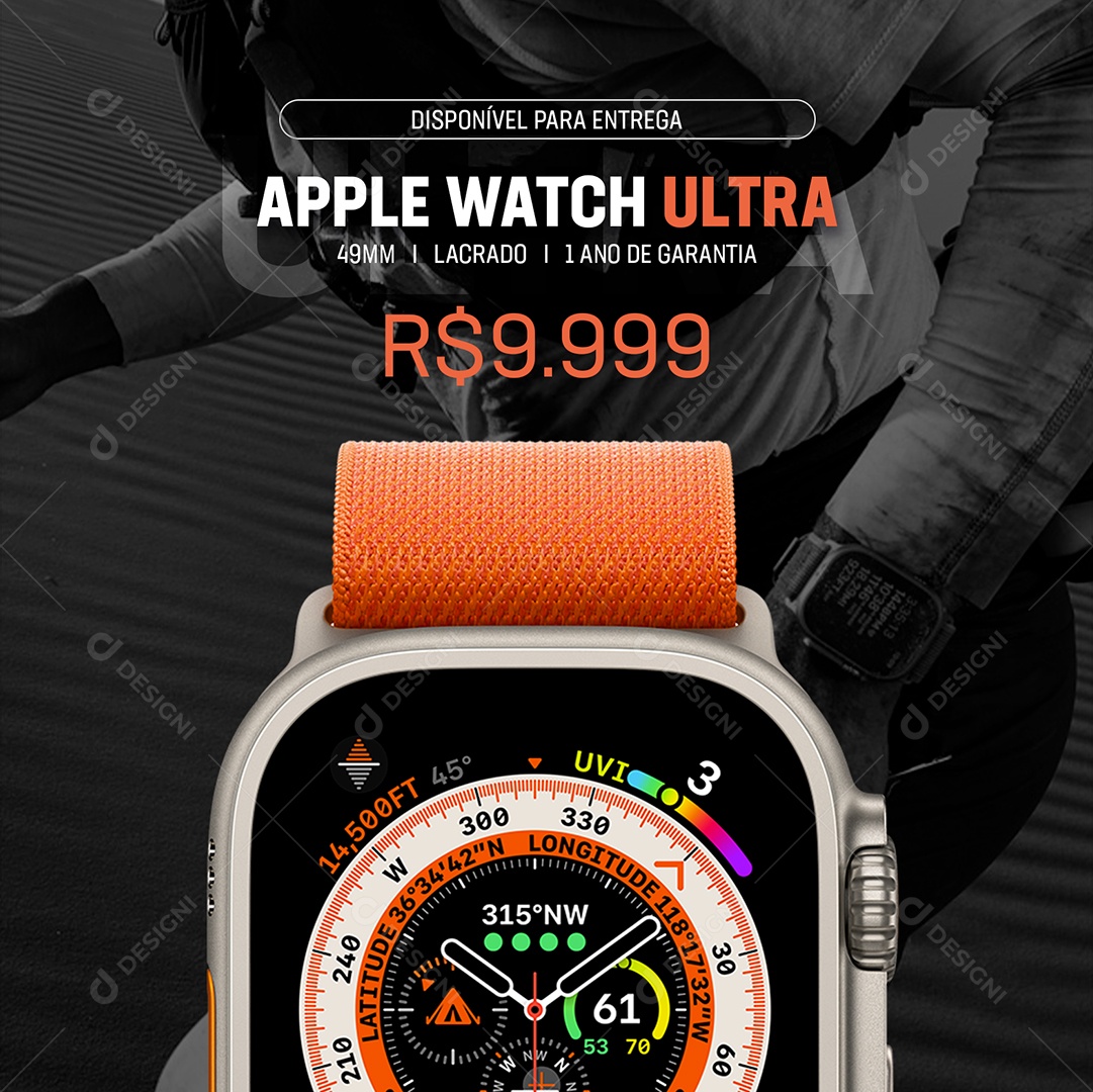 Loja da Apple Watch Ultra Social Media PSD Editávelf