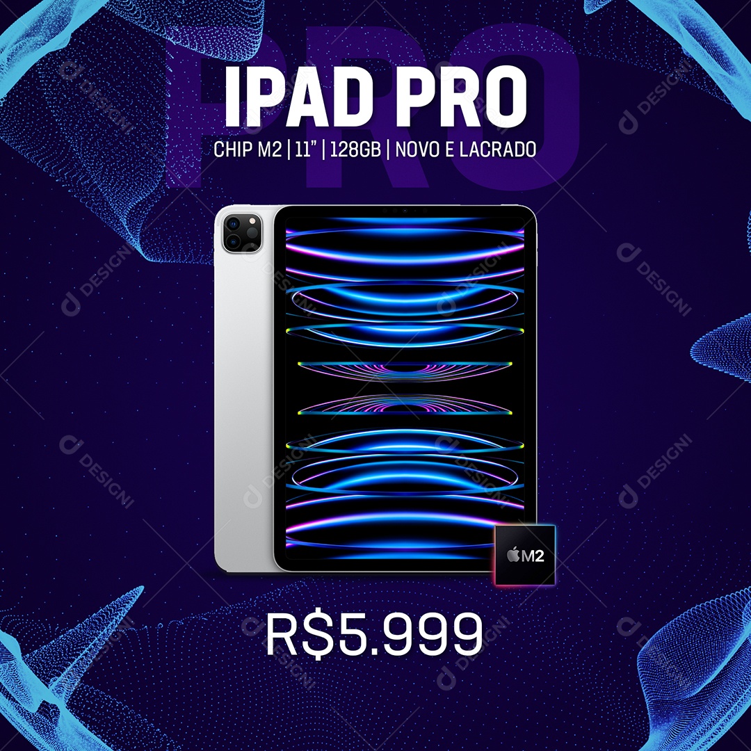 Loja da Apple Ipad Pro Social Media PSD Editável