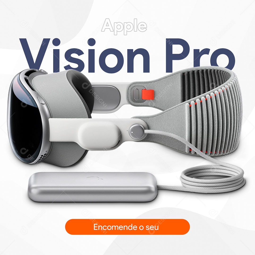 Loja da Apple Vision Pro Social Media PSD Editável