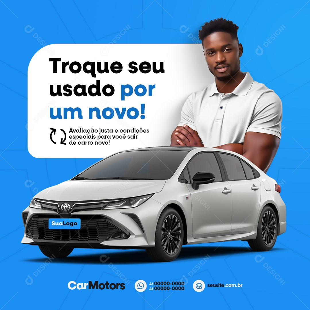 Grantee Exchange Your Used By A New Social Media PSD Editable