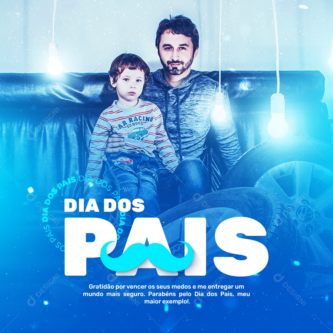Dia Dos Pais 11 De Agosto Social Media PSD Editável