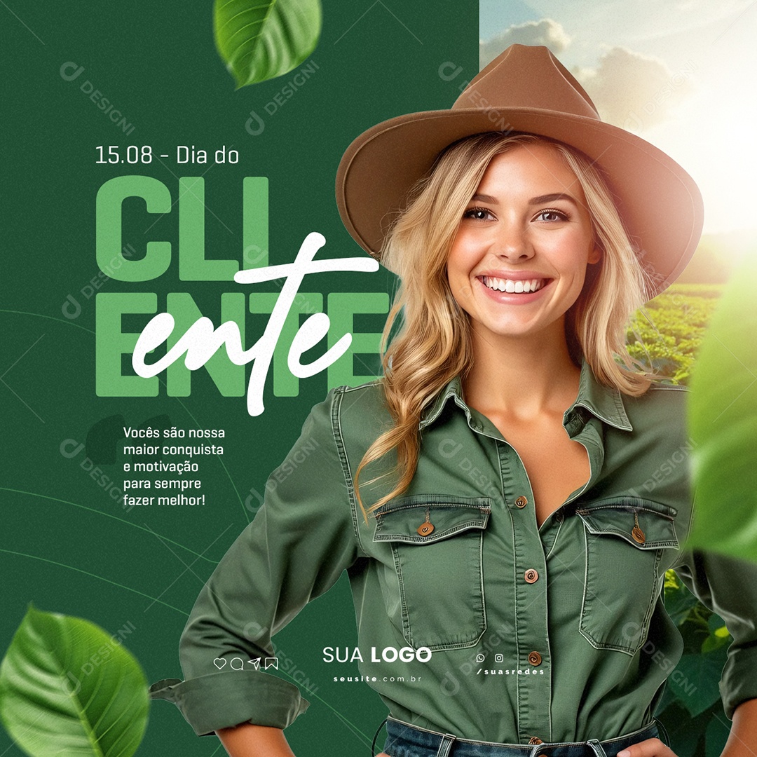 Dia do Cliente 15 de Setembro Agricultura Social Media PSD Editável