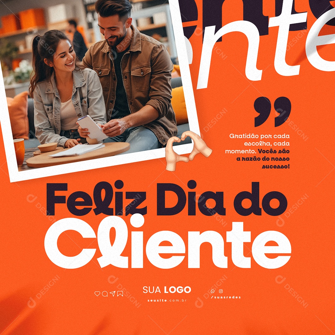 Feliz Dia Do Cliente 15 de Setembro Social Media PSD Editável