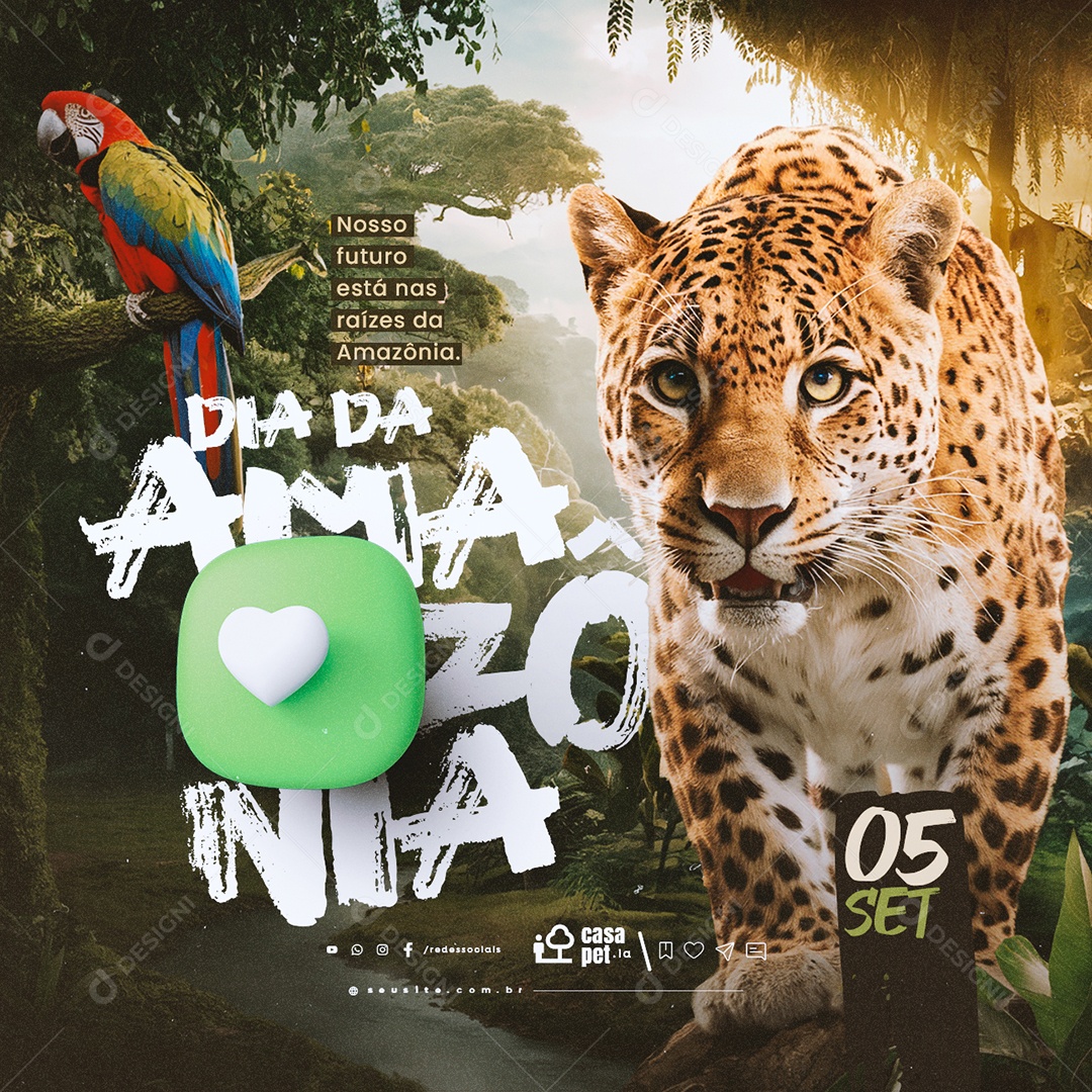 Dia Da Amazônia 05 De Setembro Social Media PSD Editável