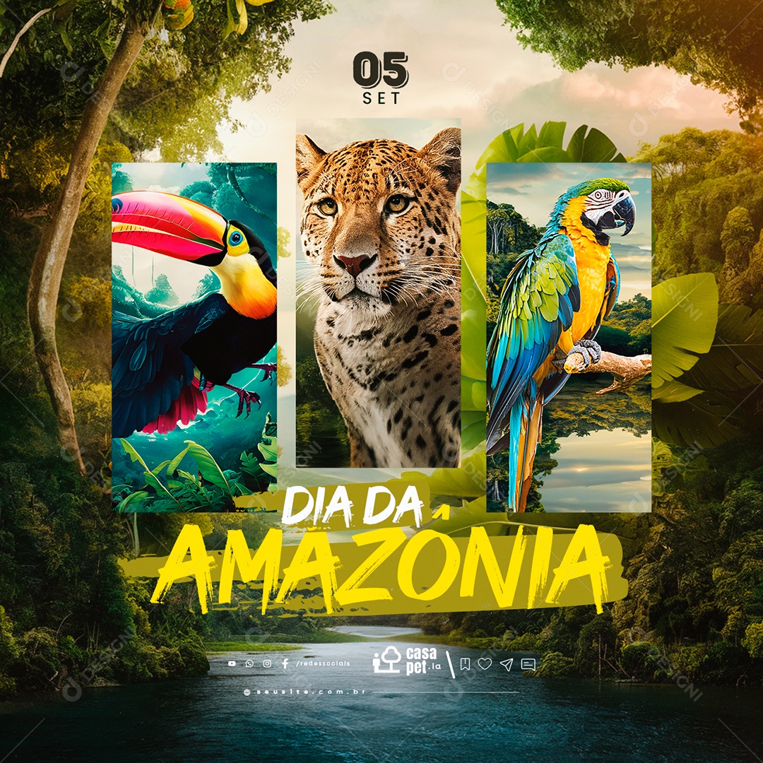 Dia Da Amazônia 05 De Setembro Social Media PSD Editável