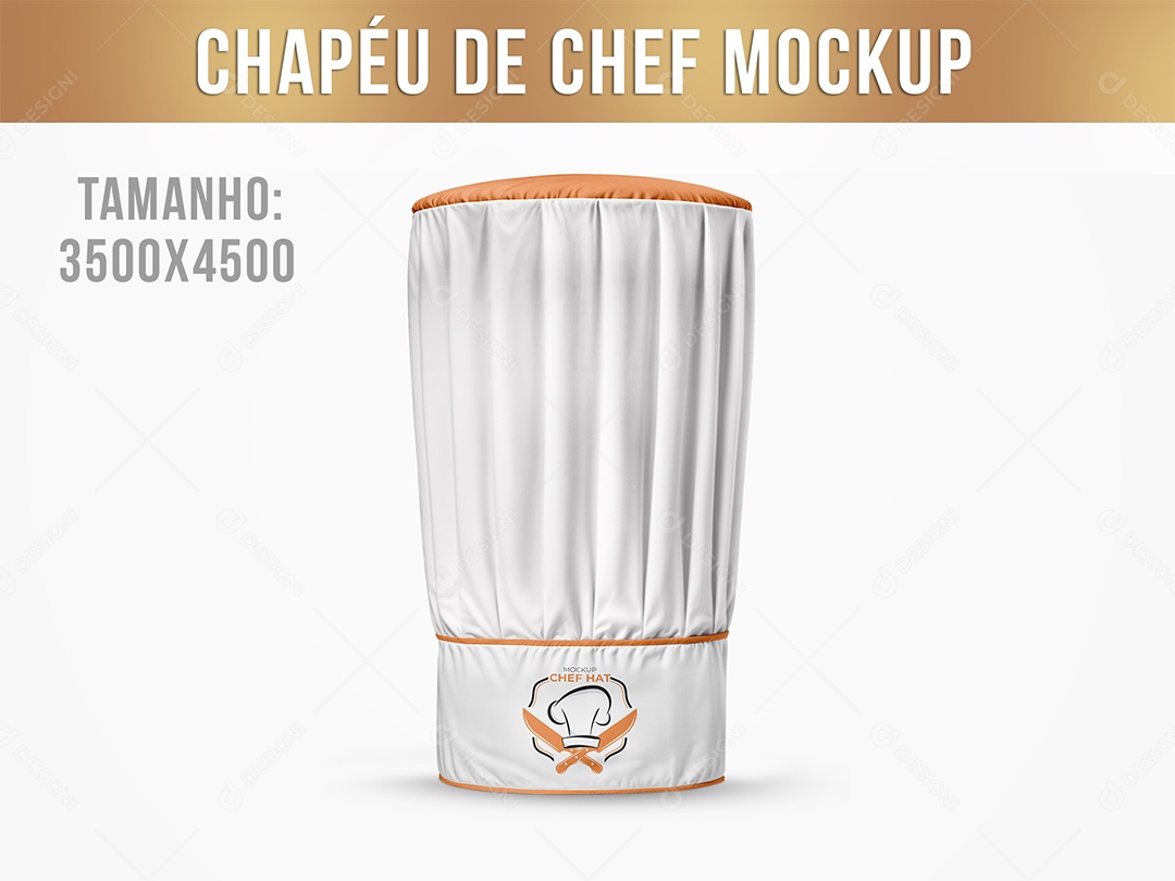 Chapéu de Chef Mockup PSD Editável