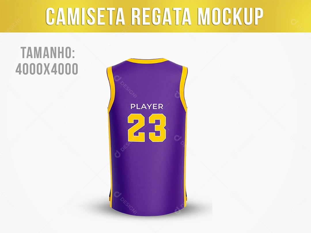 Camiseta Regata Basquete Mockup PSD