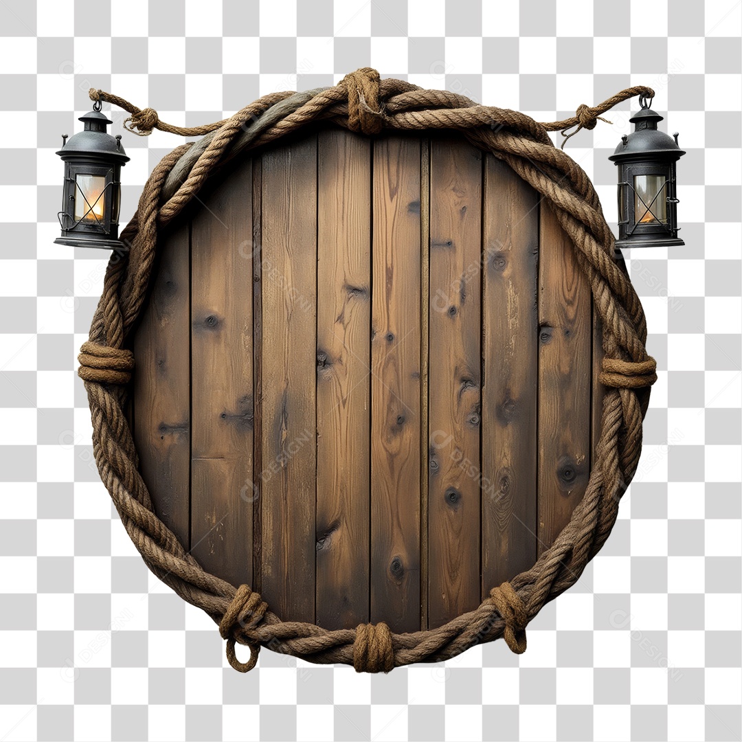 Placa de Madeira PNG Transparente