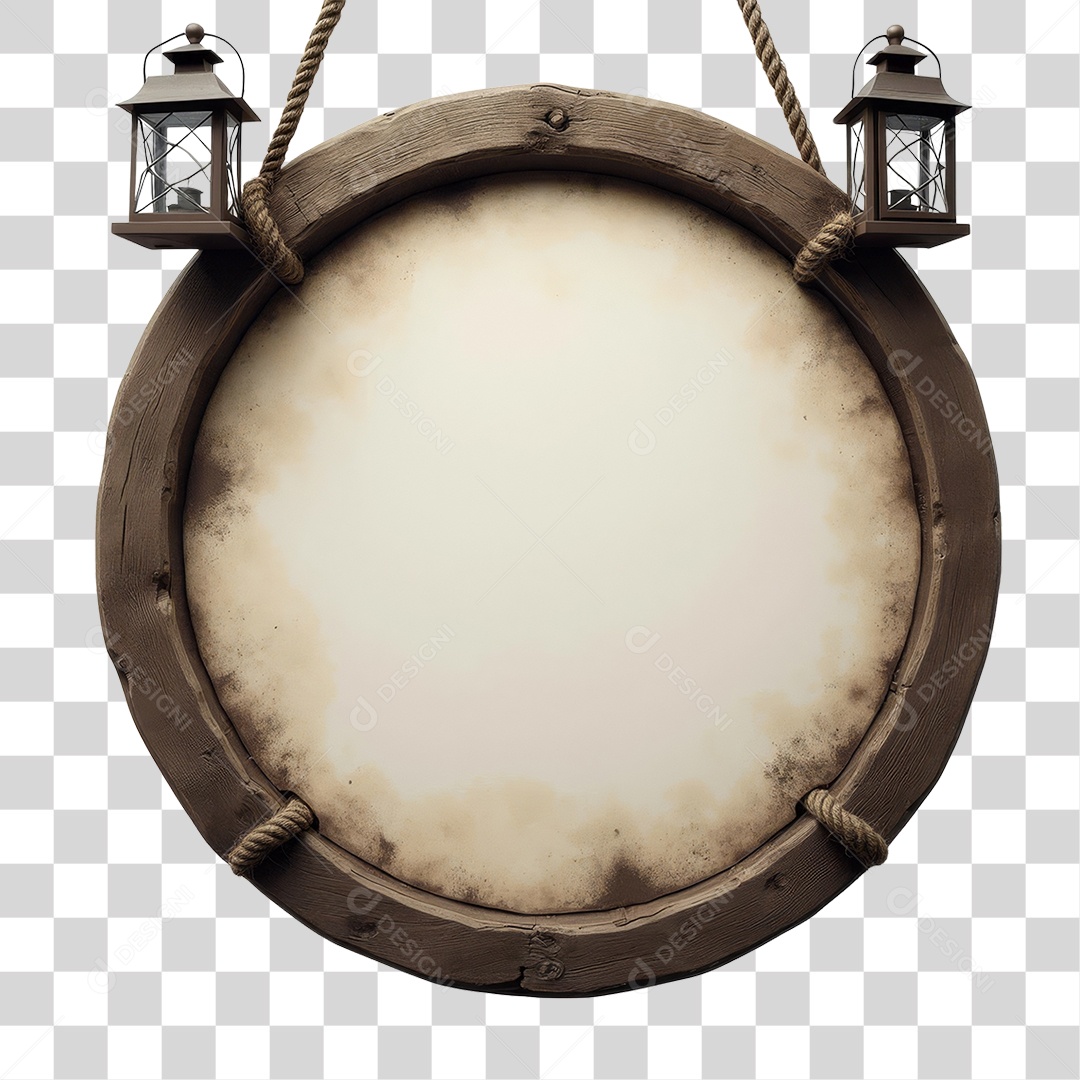 Placa de Madeira PNG Transparente