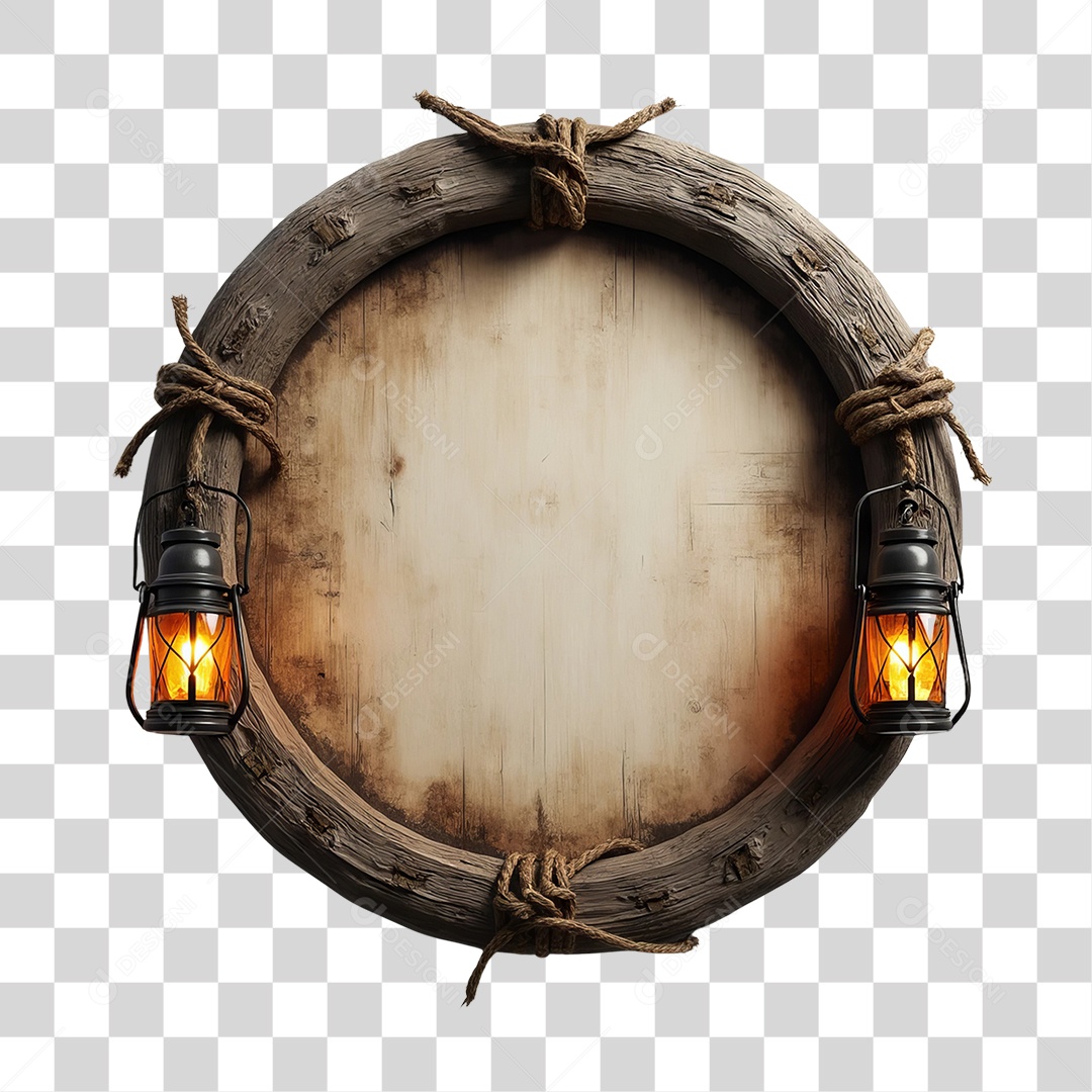 Placa de Madeira PNG Transparente