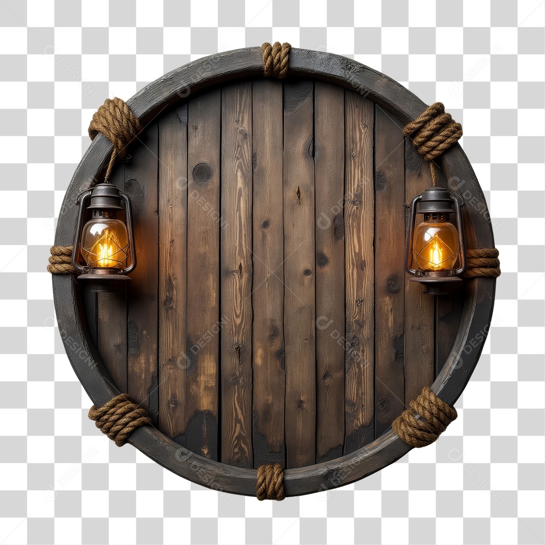 Placa de Madeira PNG Transparente