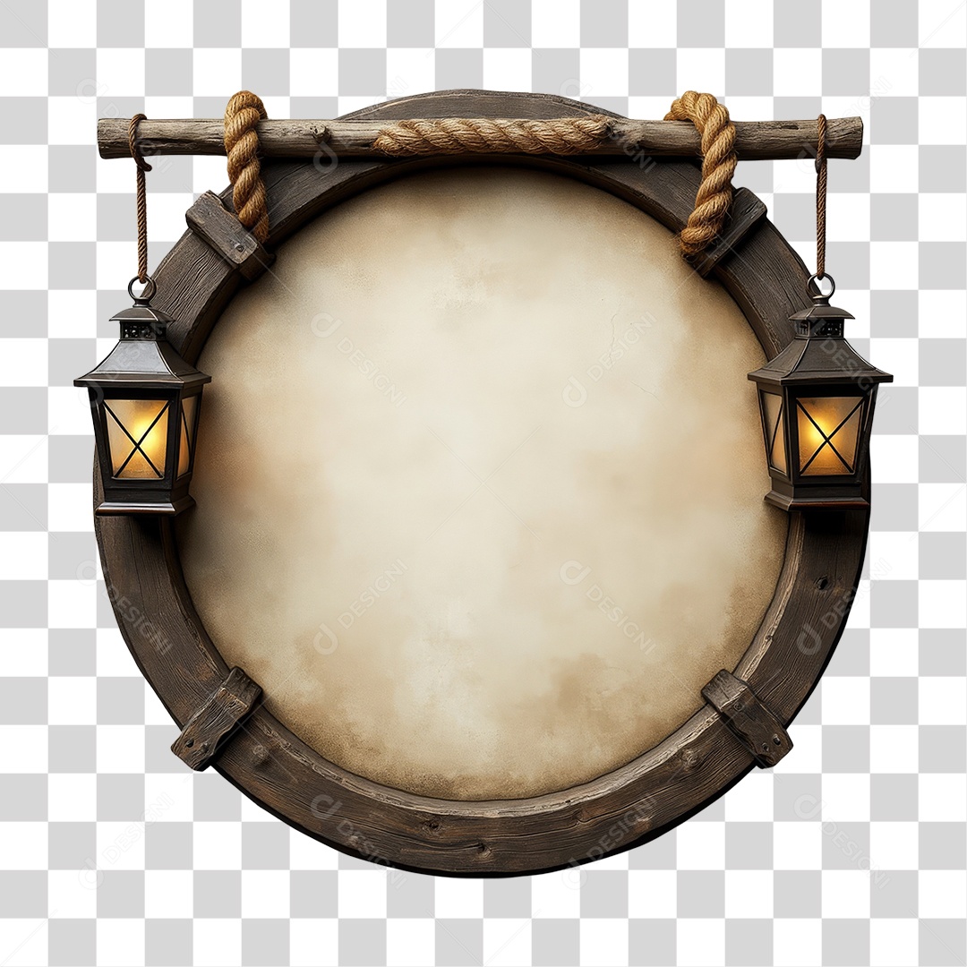 Placa de Madeira PNG Transparente