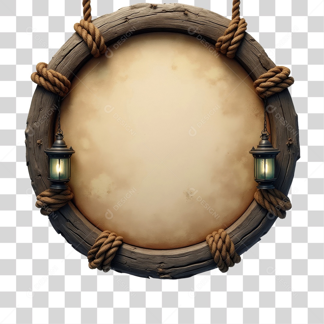 Placa de Madeira PNG Transparente