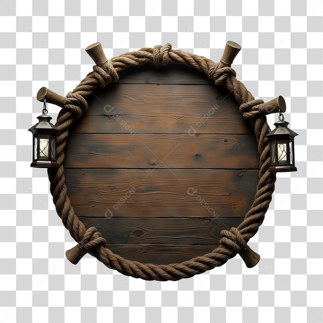 Placa de Madeira PNG Transparente