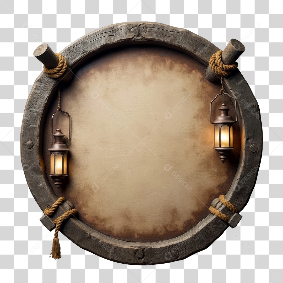 Placa de Madeira PNG Transparente