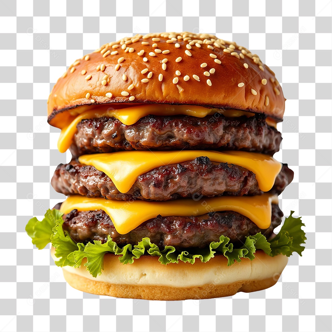 Hambúrguer Lanche PNG Transparente