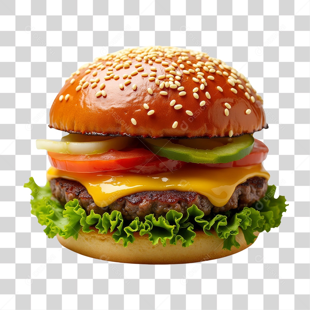 Hambúrguer Lanche PNG Transparente