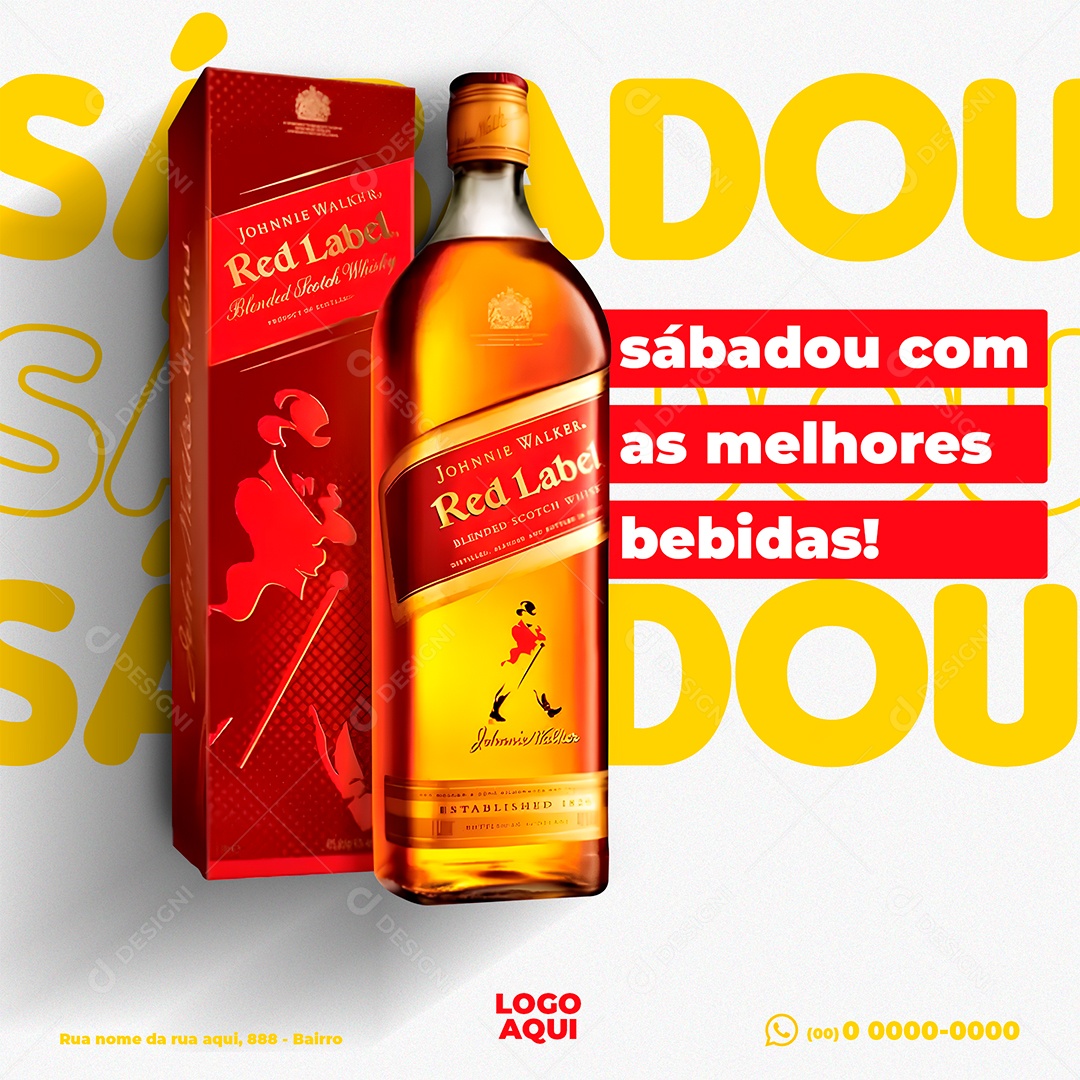 Distribuidora de Bebidas Sábadou Social Media PSD Editável