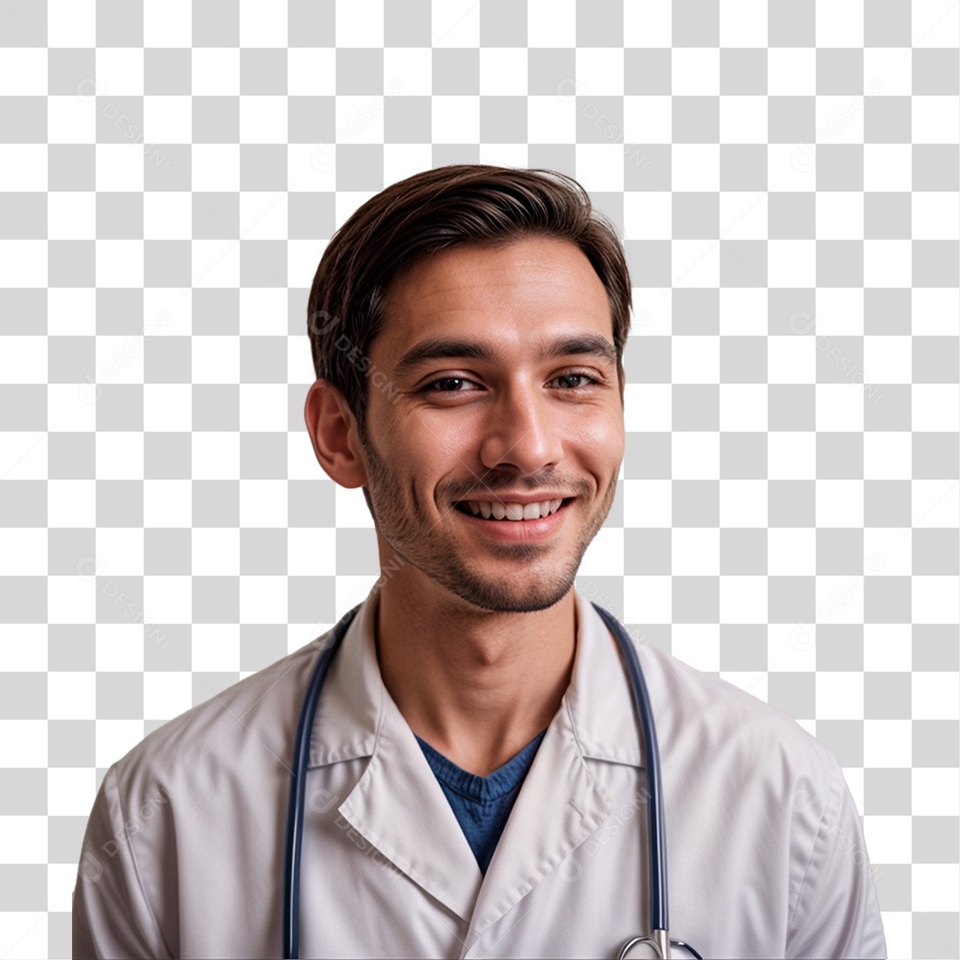 Medico sorridente PNG Transparente