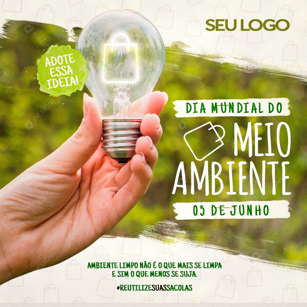 Dia do Meio Ambiente 05 de Junho Social Media PSD Editável