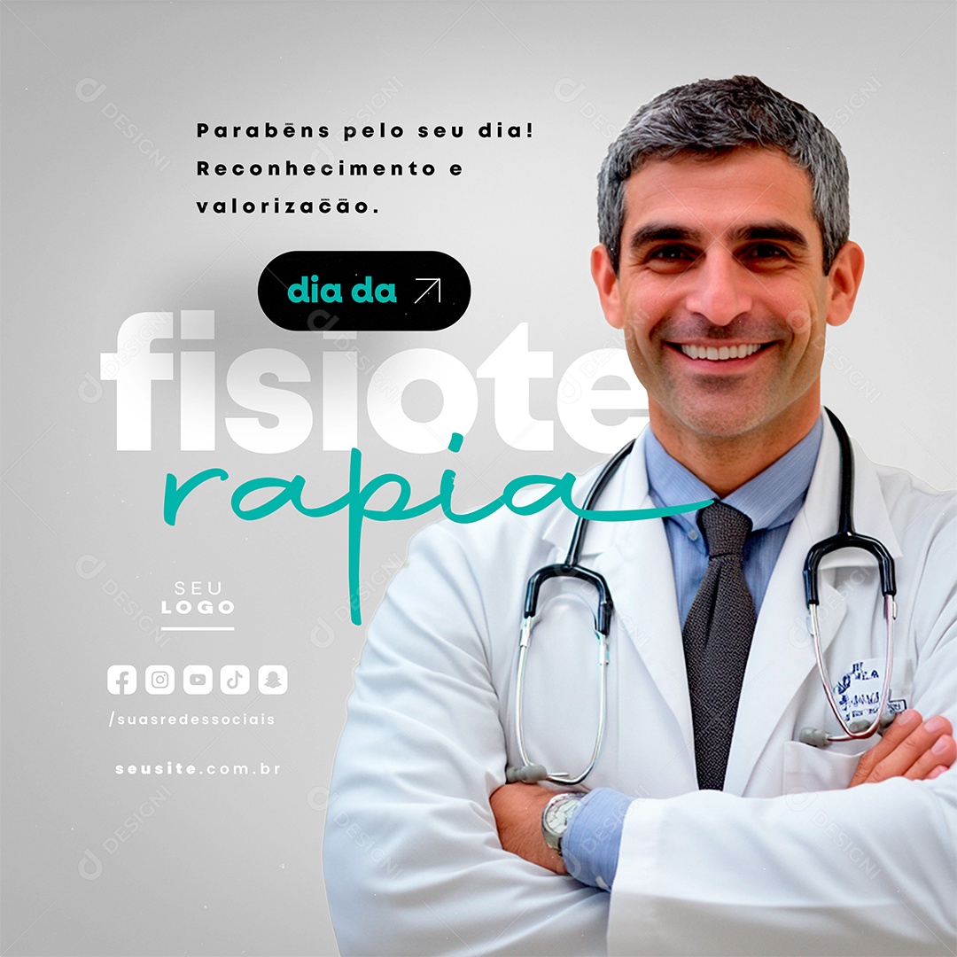 Dia da Fisioterapia 08 de Setembro Social Media PSD Editável