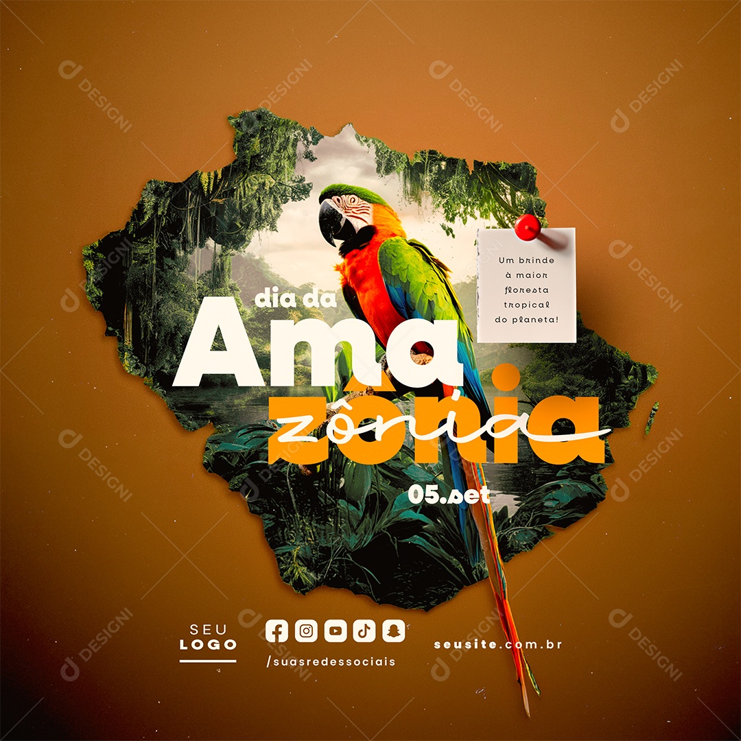 Social Media Dia Da Amazônia 05 De Setembro PSD Editável