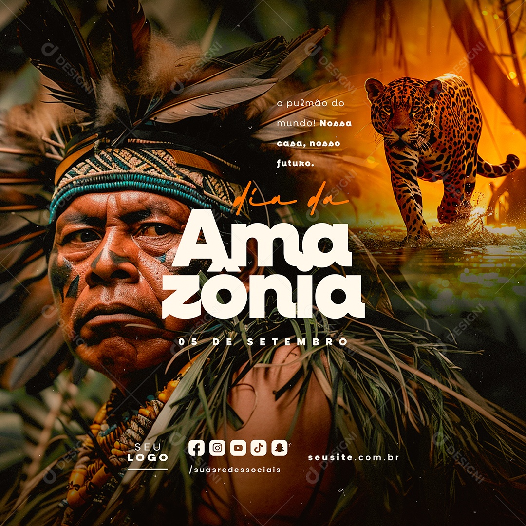 Dia Da Amazônia 05 De Setembro Social Media PSD Editável