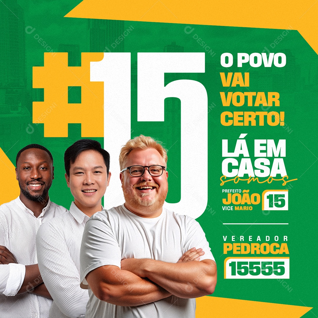 Política Prefeito João Social Media PSD Editável