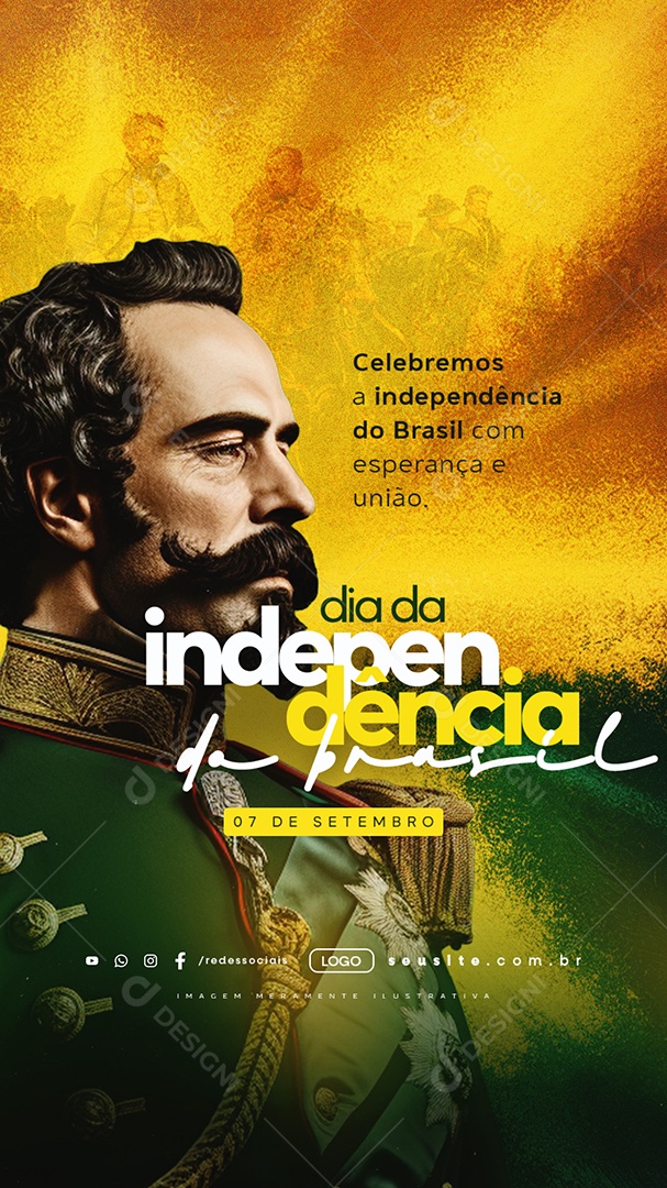 Story Dia da Independência do Brasil 7 de Setembro Social Media PSD Editável