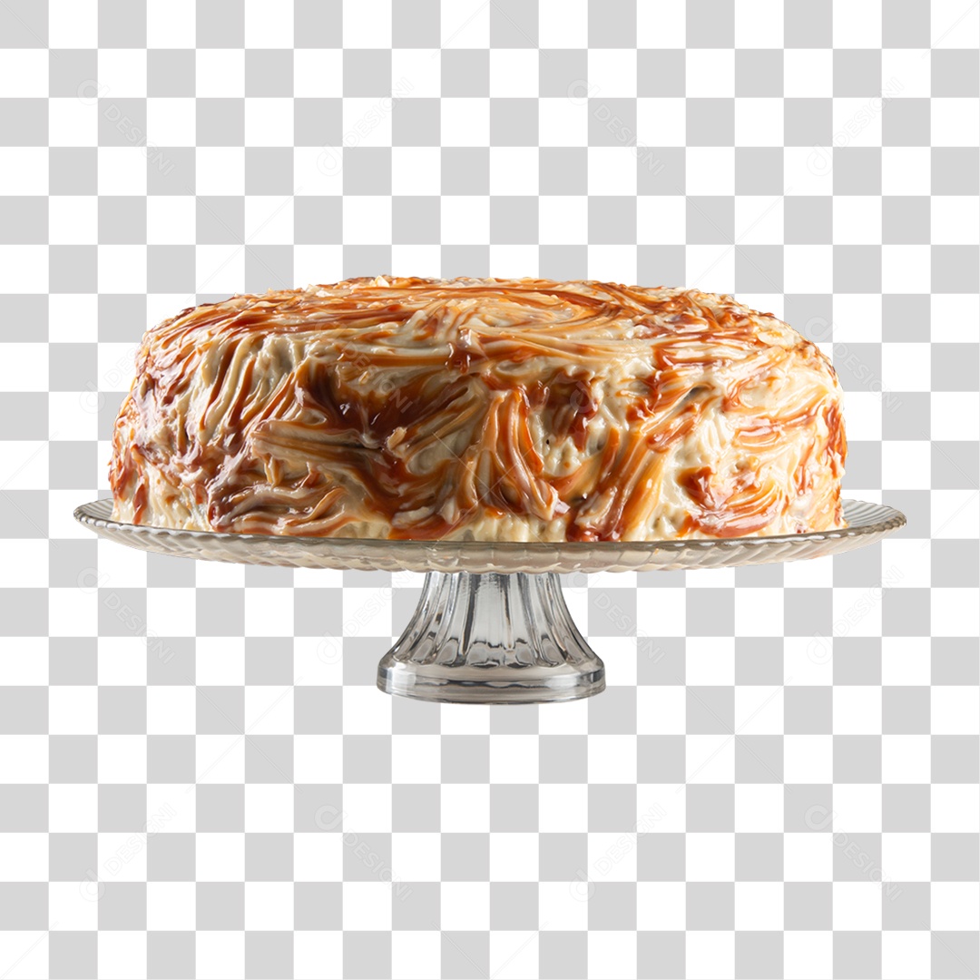 Bolo em Prato Sobremesa PNG Transparente