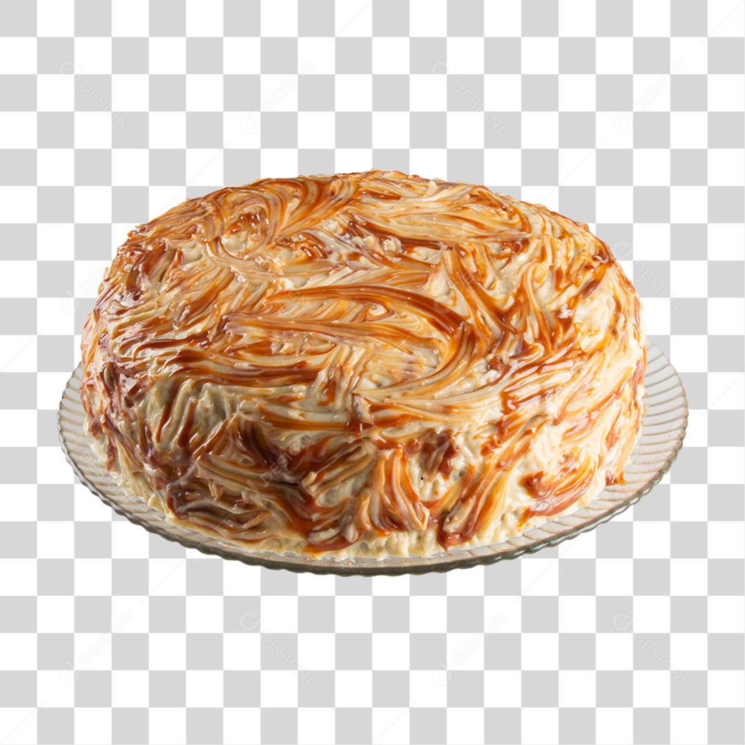 Bolo em Prato Sobremesa PNG Transparente