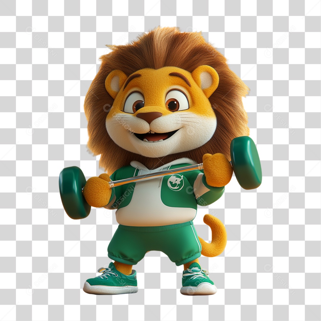 Elemento 3D Pet Mascote PNG Transparente