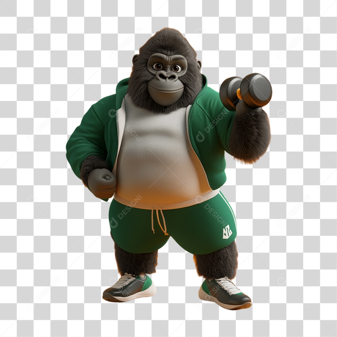 Elemento 3D Pet Mascote PNG Transparente