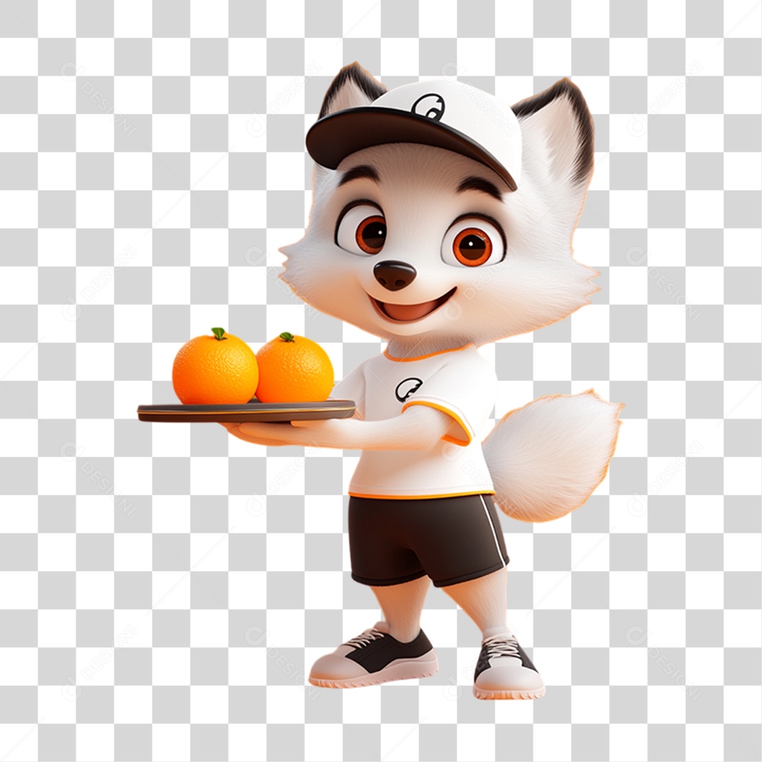 Elemento 3D Pet Mascote PNG Transparente