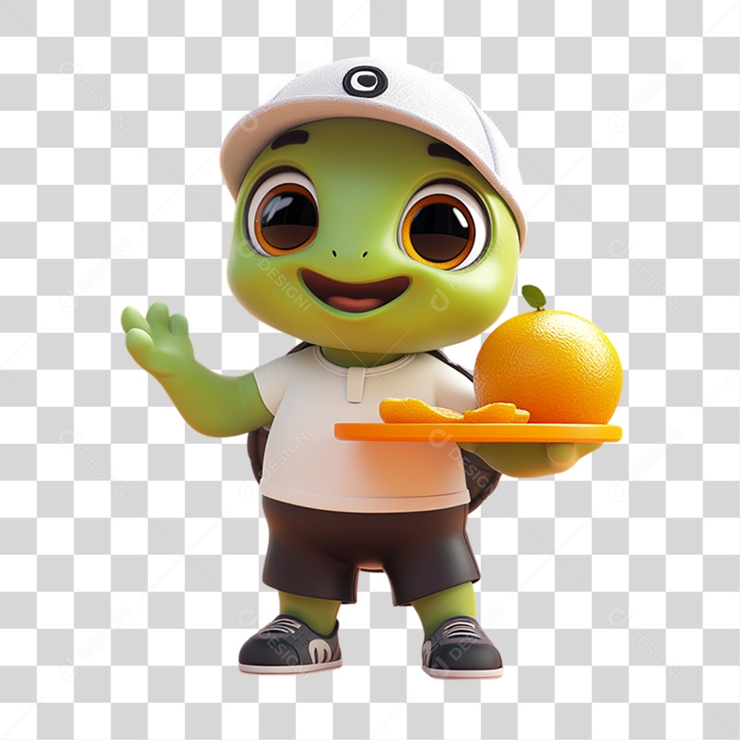 Elemento 3D Pet Mascote PNG Transparente