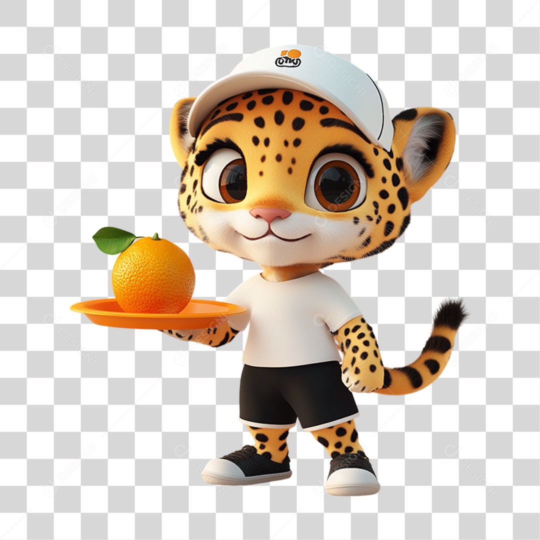 Elemento 3D Pet Mascote PNG Transparente