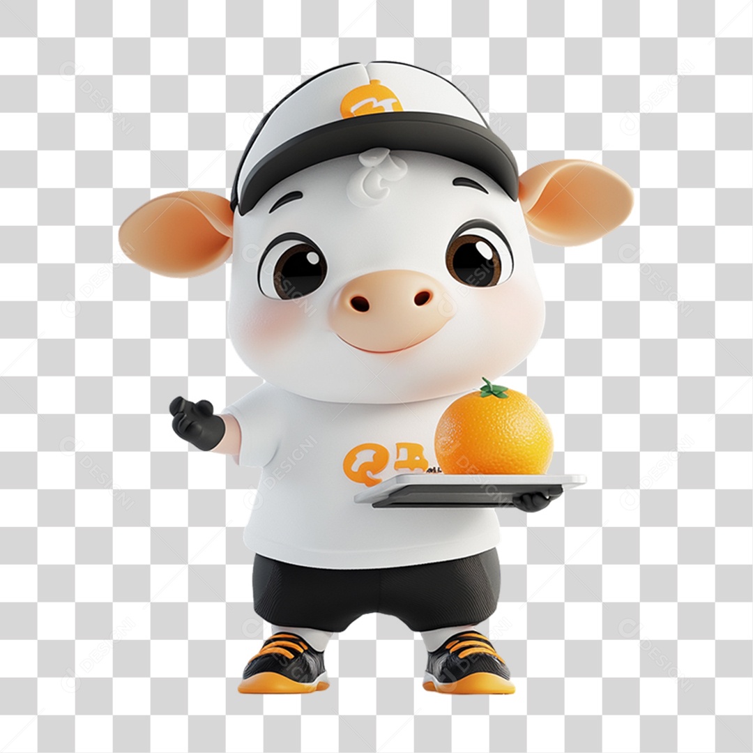 Elemento 3D Pet Mascote PNG Transparente