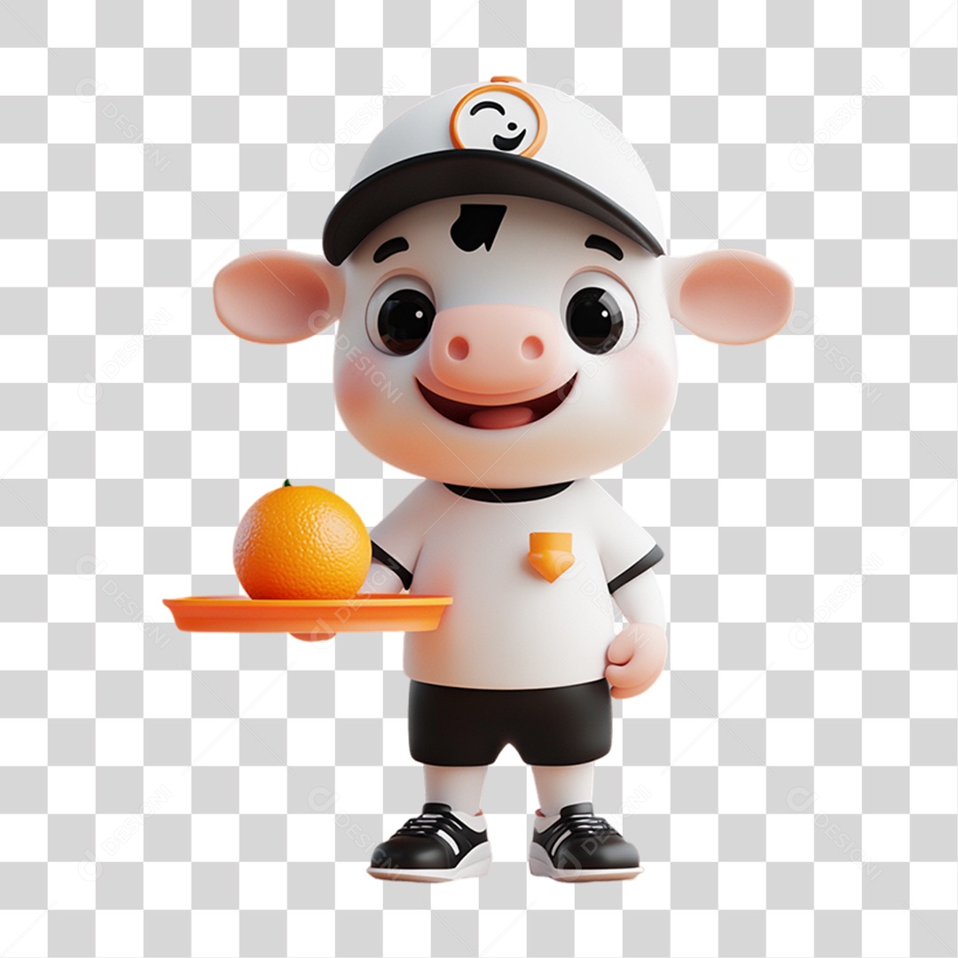 Elemento 3D Pet Mascote PNG Transparente