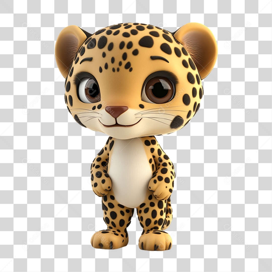 Elemento 3D Pet Mascote PNG Transparente