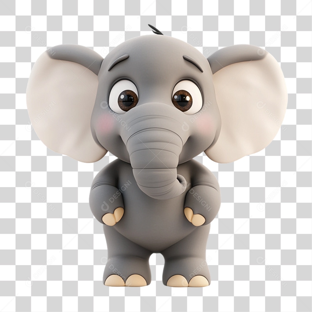 Elemento 3D Pet Mascote PNG Transparente