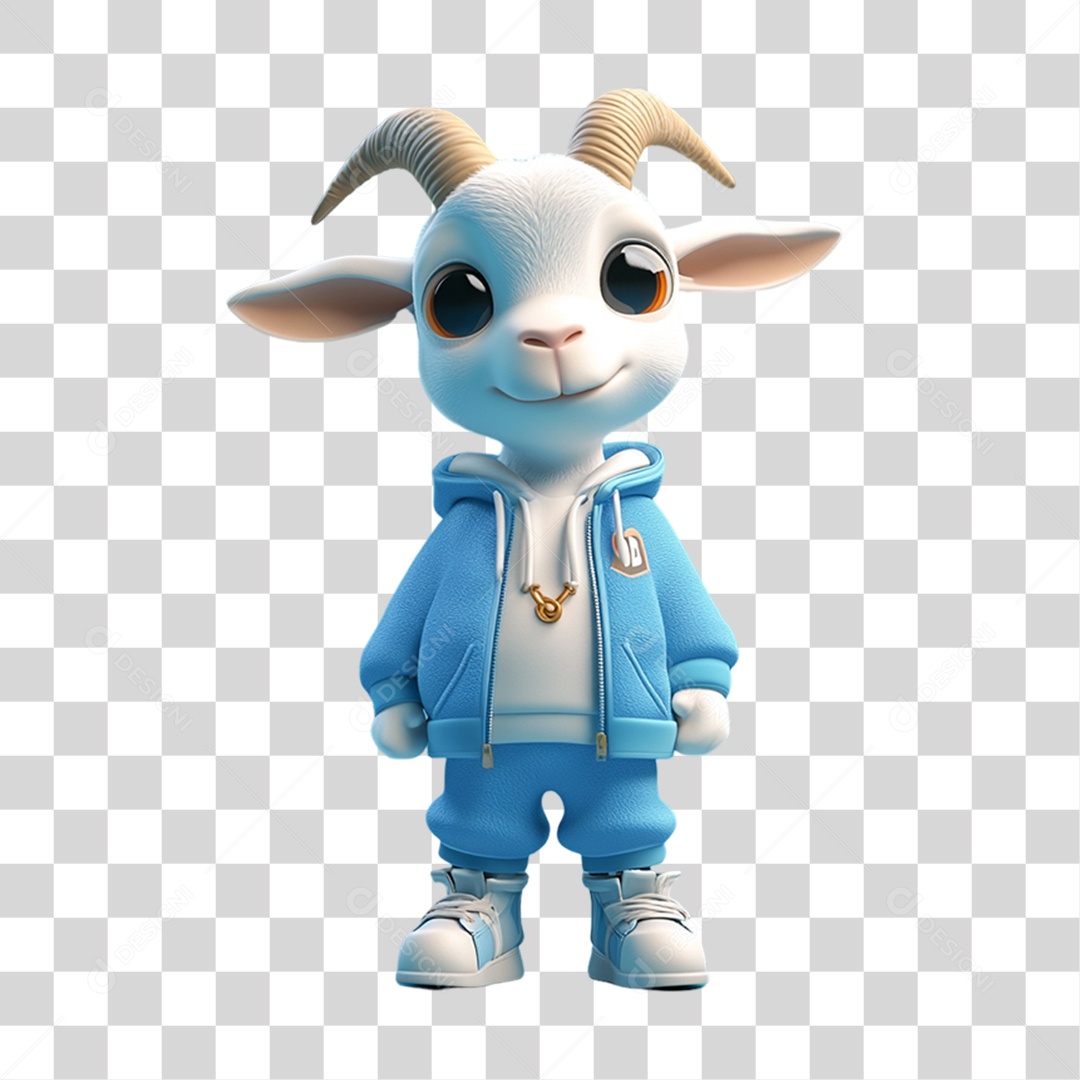 Elemento 3D Pet Mascote PNG Transparente