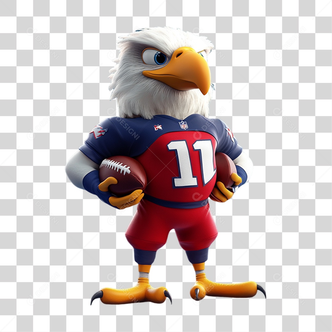 Elemento 3D Pet Mascote PNG Transparente