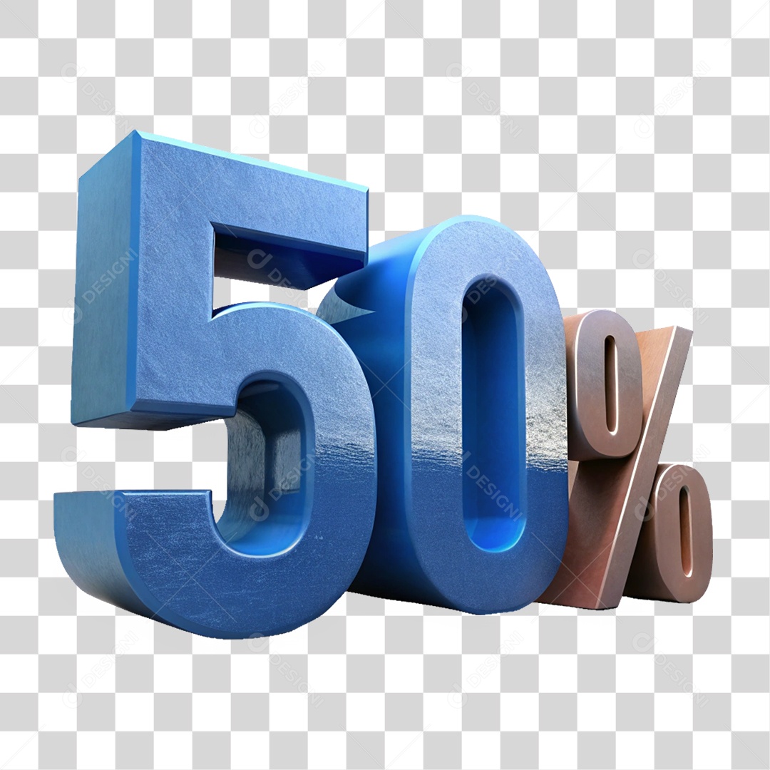 Números 50% Porcentagem PNG Transparente