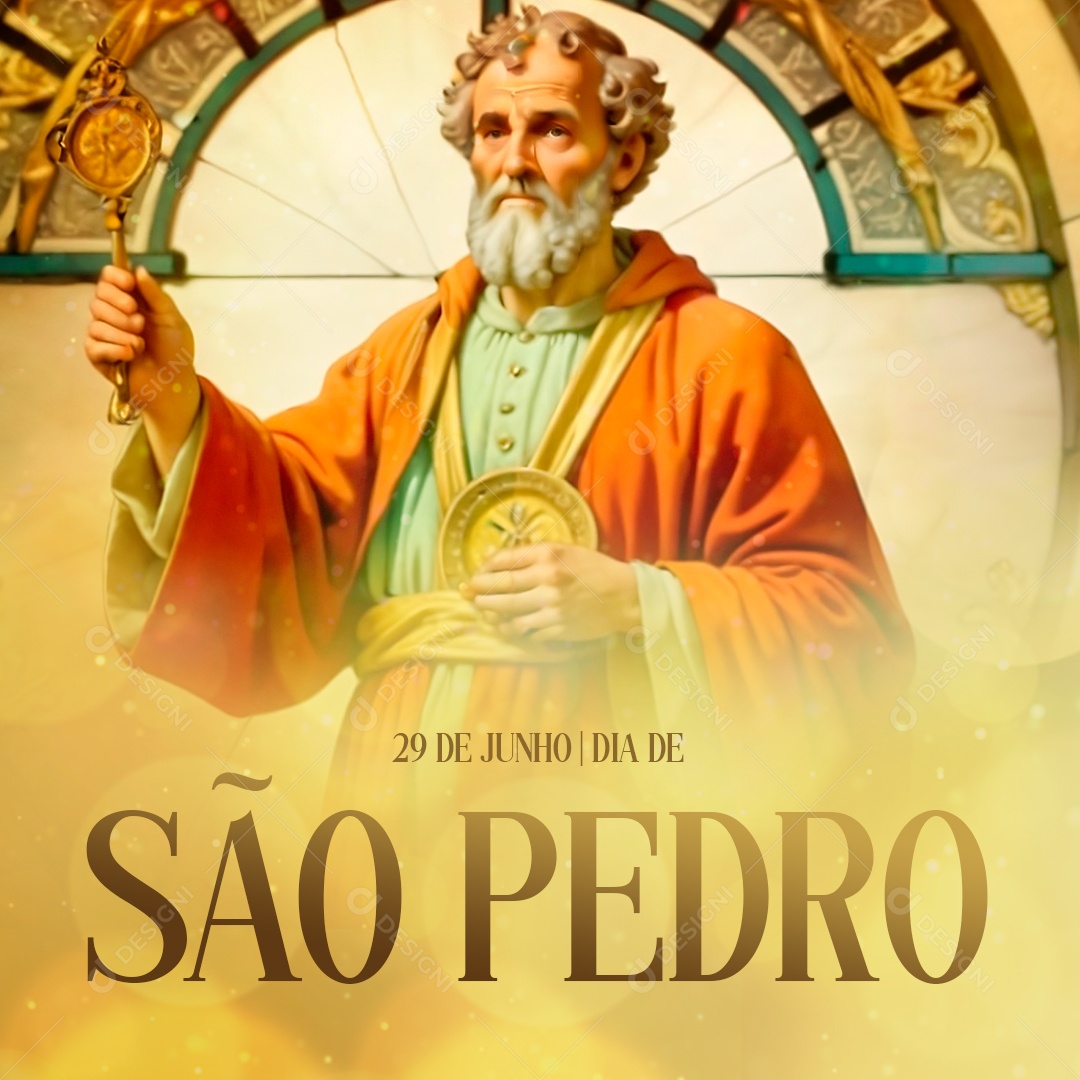 Dia De São Pedro 29 De Junho Social Media PSD Editável