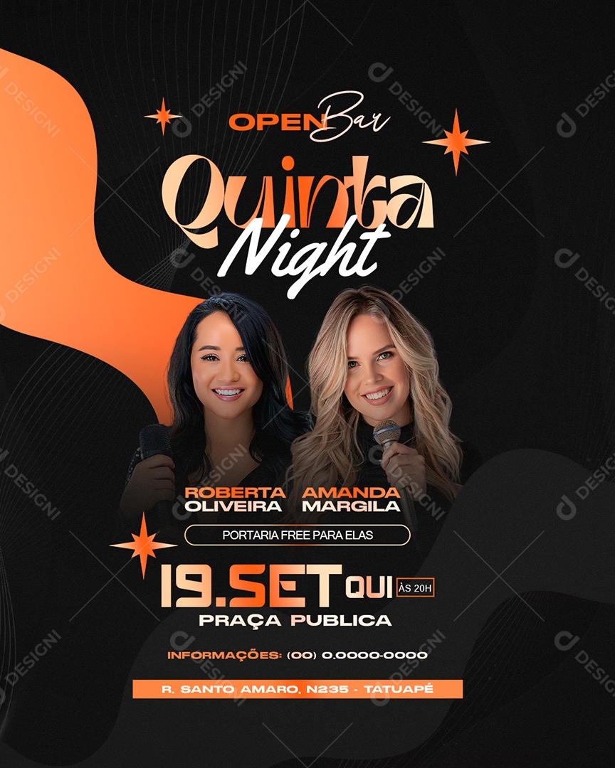 Flyer Quinta Night Social Media PSD Editable