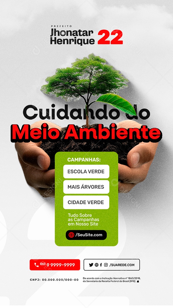 Story Eleição 2024 Prefeito Jhonatar Henrique Social Media PSD Editável