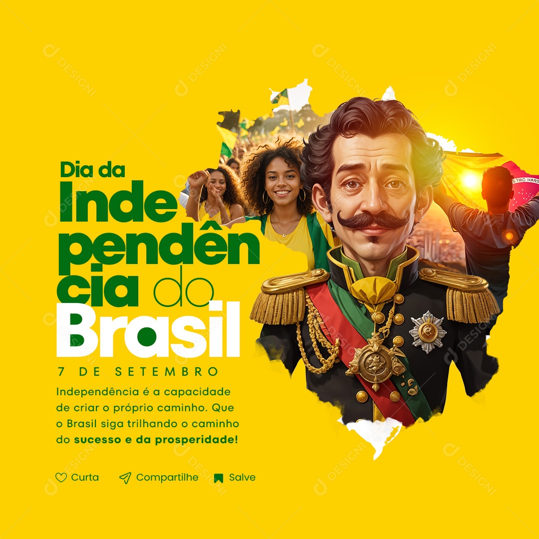 Story Dia da Independência do Brasil 7 de Setembro Social Media PSD Editável