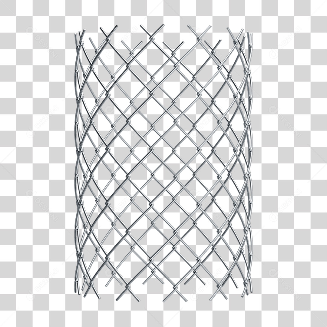 Tela Grade de Metal PNG Transparente