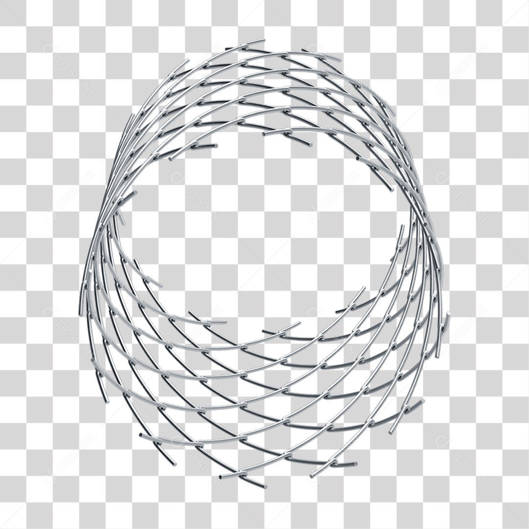 Tela Grade de Metal PNG Transparente