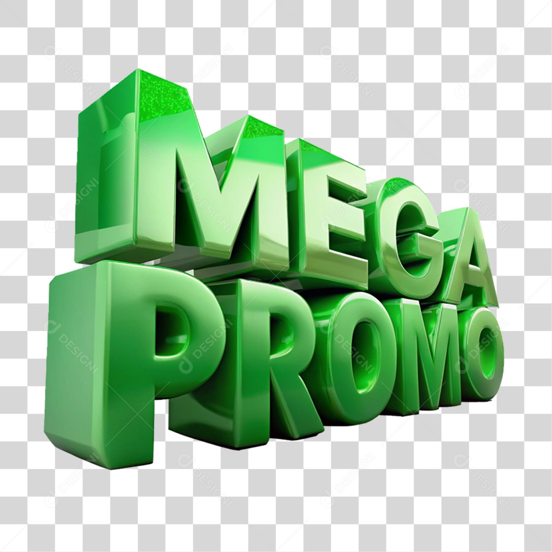 Selo 3D Mega Promo PNG Transparente